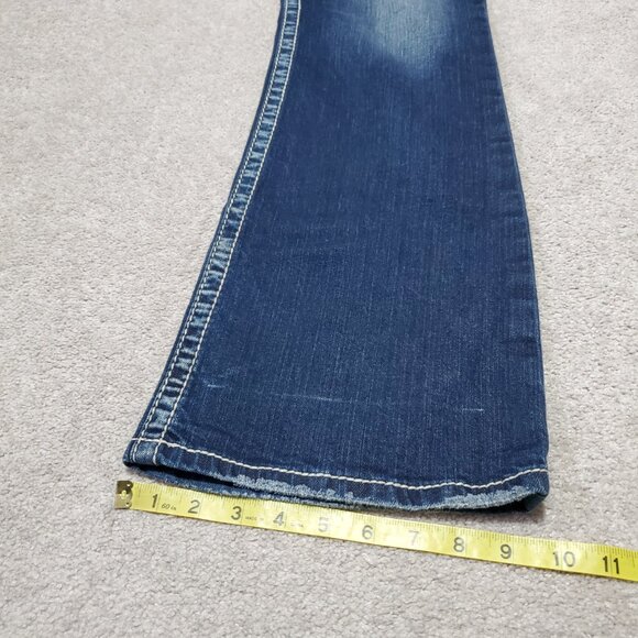 SILVER JEANS Suki Bootcut Jeans Stretch Mid-Rise Indigo Blue Women's 32 X 33" - Picture 13 of 15